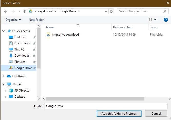 Google Drive Import In Photos App