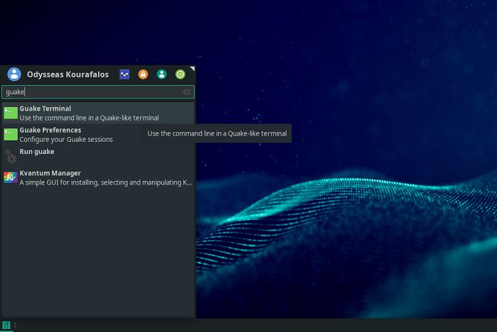 Guake Manual First Run From Menu