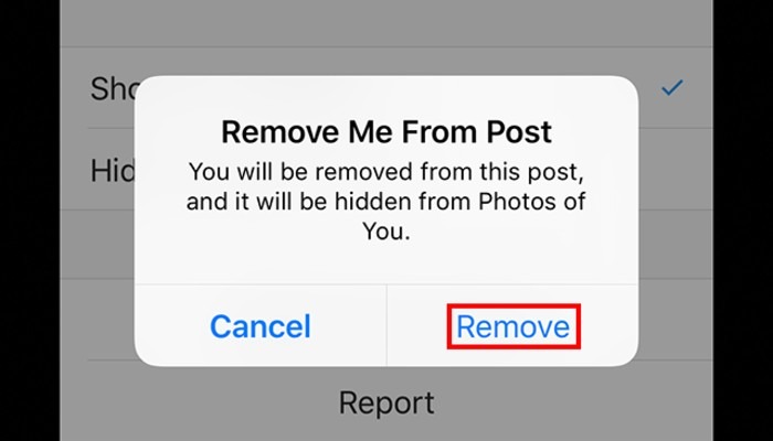 Instagram Removetag