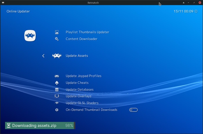 Kodi With Iagl Updating Retroarch