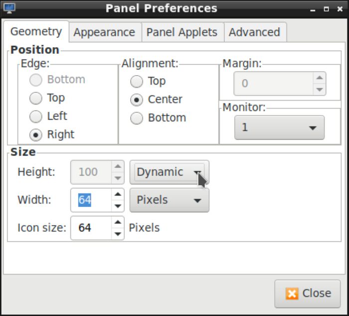 Lxde Panels As Launchers Panel Geometry