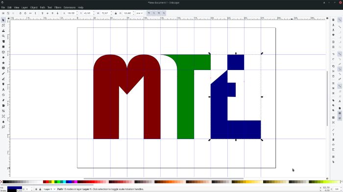 Making Logos With Inkscape Adding Color