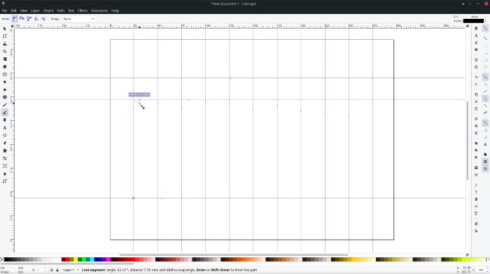 Making Logos With Inkscape Drawing Lines On Guides