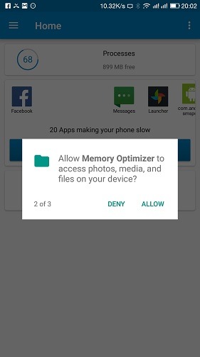 Memory Optimizer Permissions