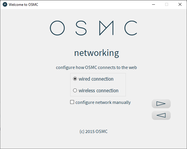 Osmc Installer Network Options Osmc Installer Network Options
