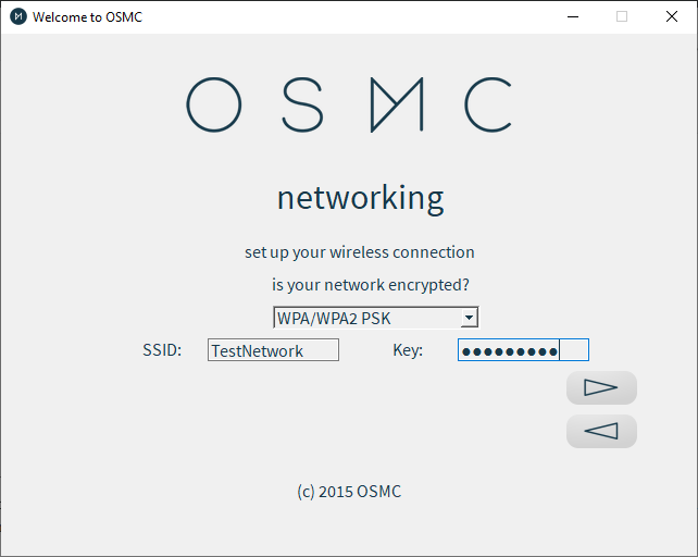 Osmc Installer Wireless Network Options Osmc Installer Wireless Network Options