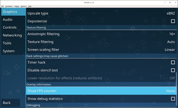 Ppsspp Psp On Deepin Linux Fps Counter