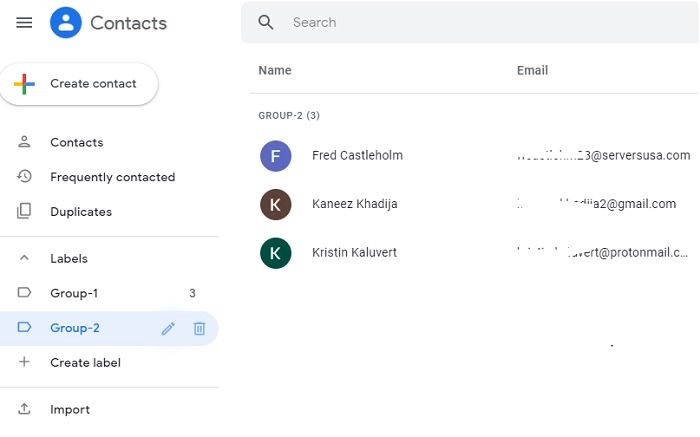 Searching Contacts By Label Gmail