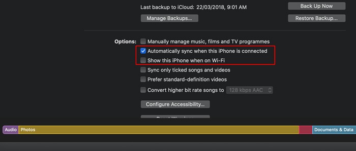 Sync Ios Device Catalina Show On Wifi