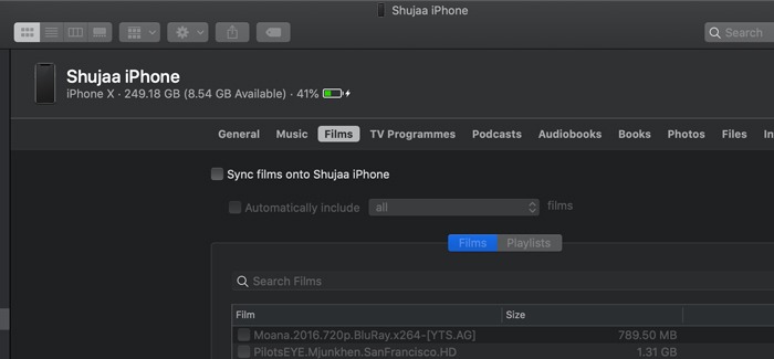 Sync Ios Device Catalina Sync Movies