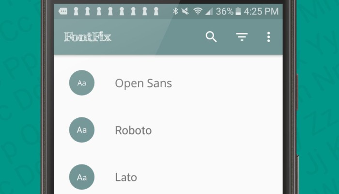 Android Font Fontfix