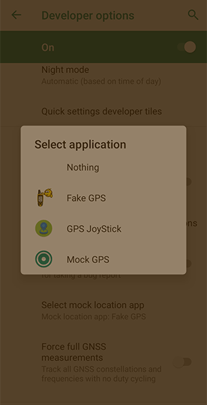Android Location Spoofing1