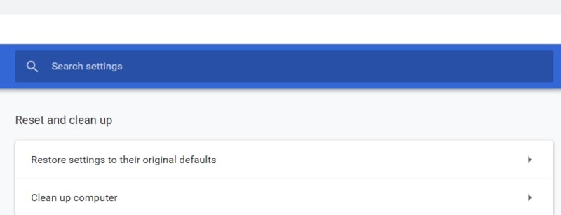 Chrome Reset And Clean Up