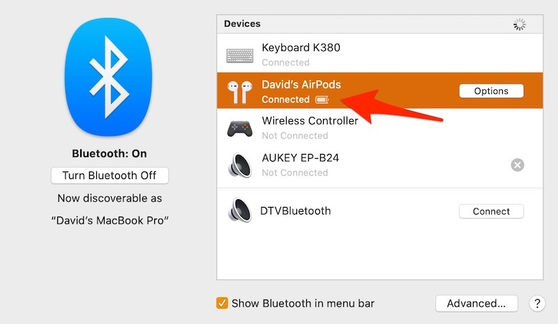 Connect Airpods To Mac Step Five