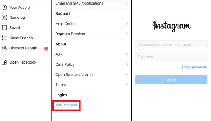 Instagram Addaccount