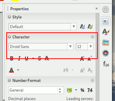 Libreoffice Change Font Calc Font Size