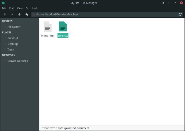 Make A Site Html And Css Files