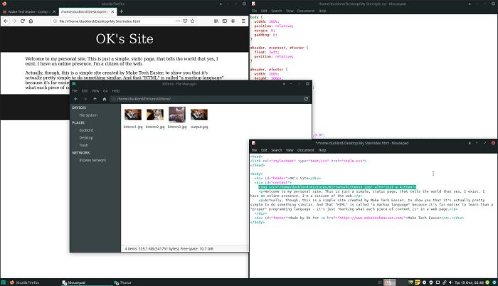 Make A Site Adding Images
