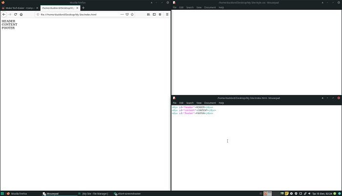 Make A Site Header Content Footer