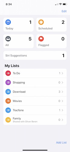 Make Subtasks Apple Reminders Iphone List