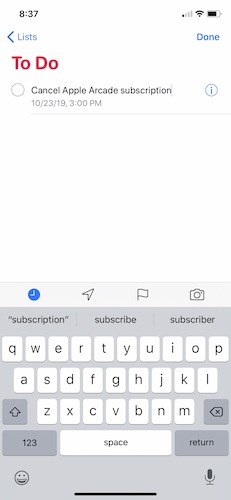 Make Subtasks Apple Reminders Iphone New