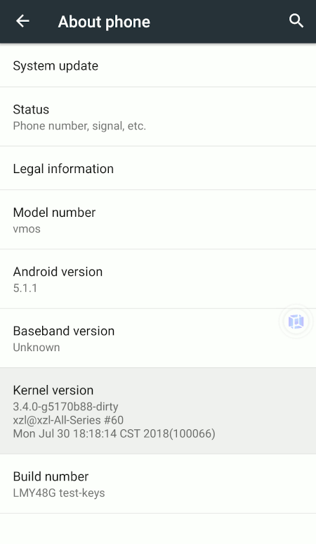 Vmos Settings About Phone