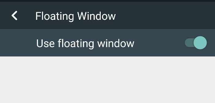 Vmos Settings Floating Window