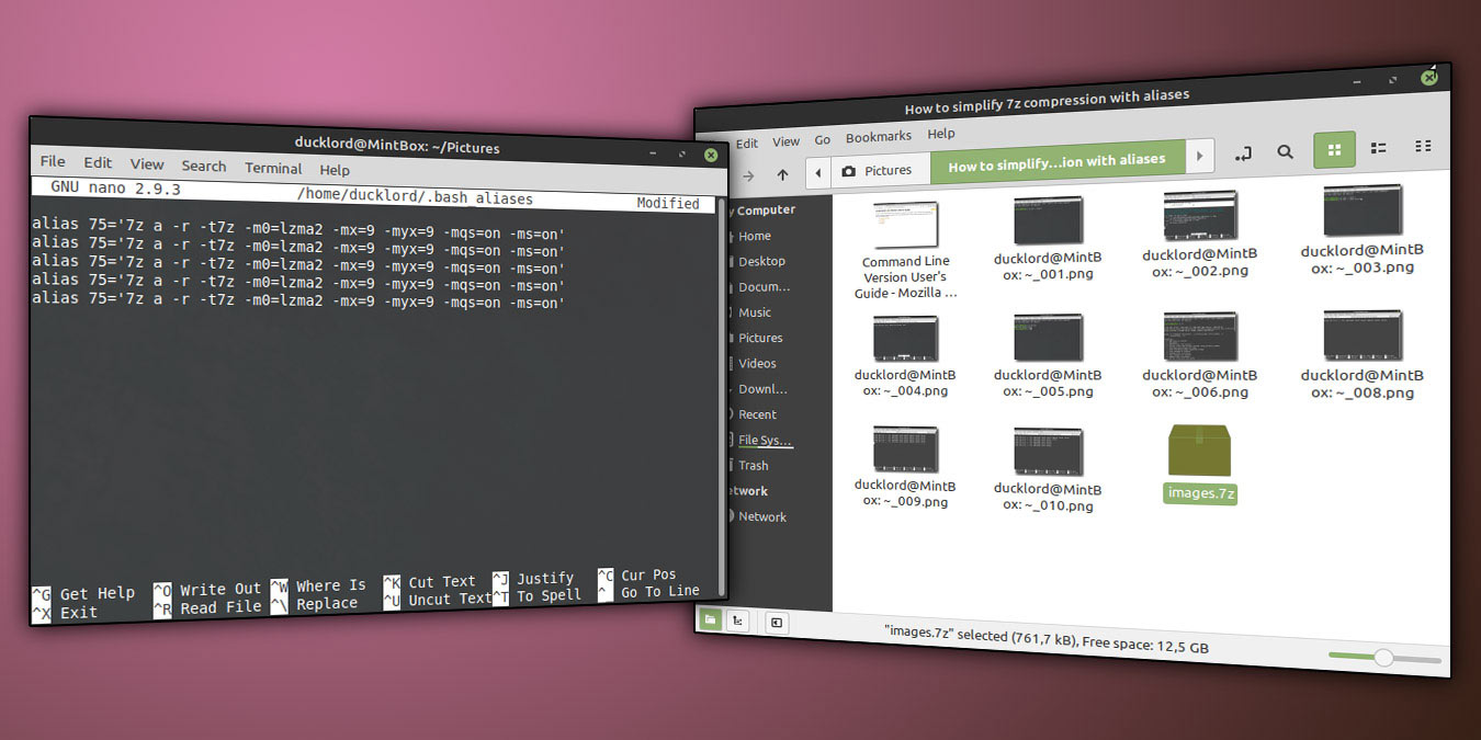 How to Simplify 7z Compression with Bash Aliases