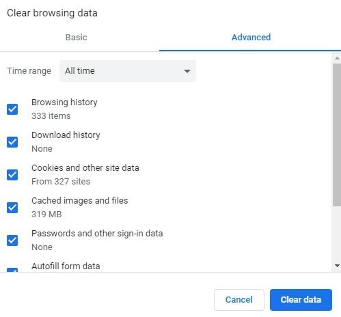 Chrome Clear Browser Data Chrome Clear Browser Data