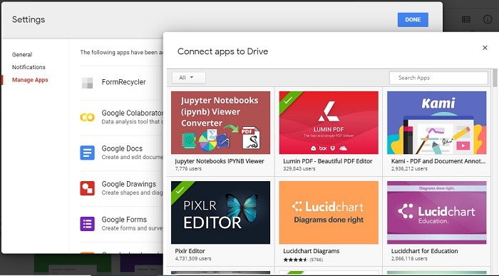 Connect More Apps To Google Drive