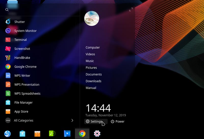 Deepin Like Windows Normal Size Menu