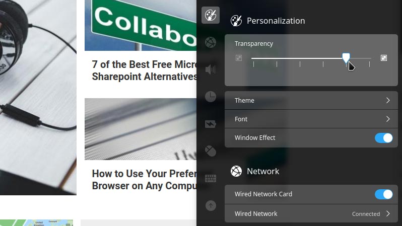 Deepin Like Windows Transparency