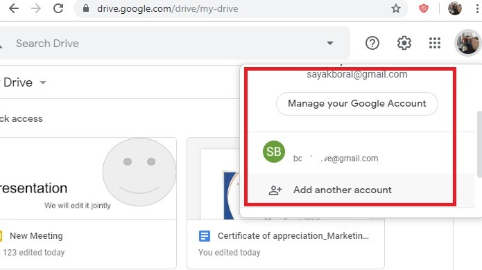 Google Drive Add More Accounts