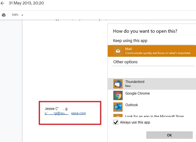 Google Drive Email Directly From Document