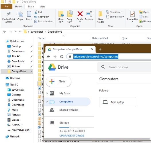 Google Drive Windows 10 Pc Syncing
