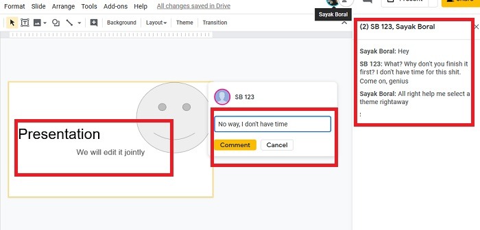 Google Drive Joint Collaboration Chat Edits Google Slides