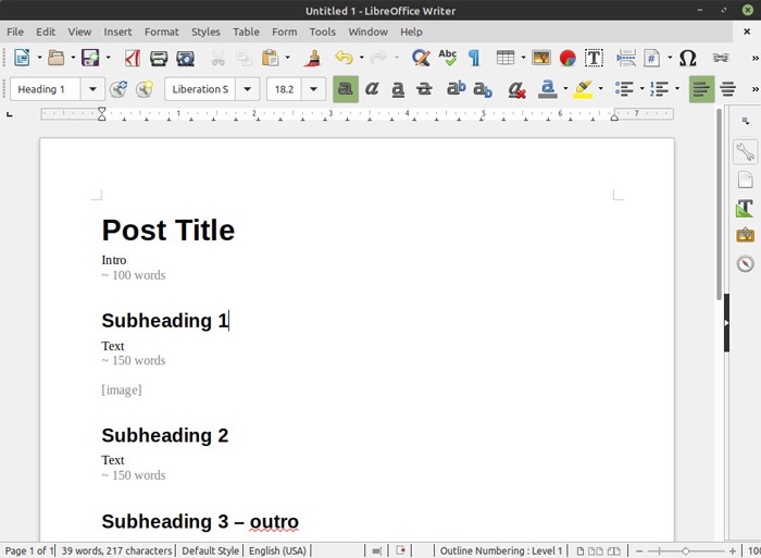 Libreoffice Writer Autotext Ready To Use User Template