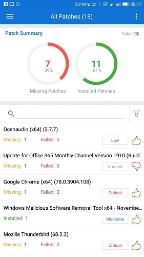 Managing Patches On A Mobile Patch Manager Plus