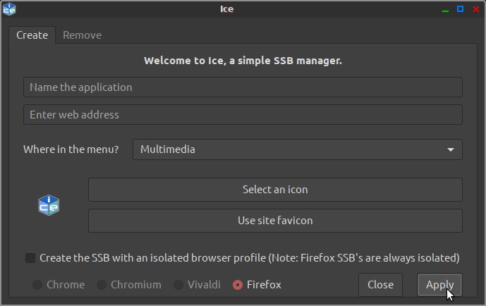Peppermint Ice Ssb Browser Engine