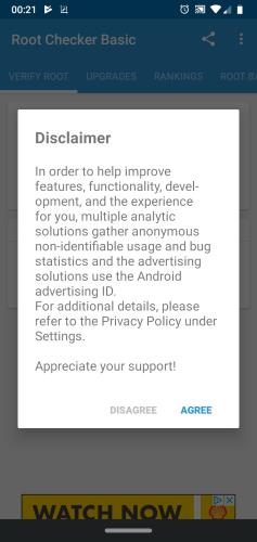 Root Checker Disclaimer Root Checker Disclaimer