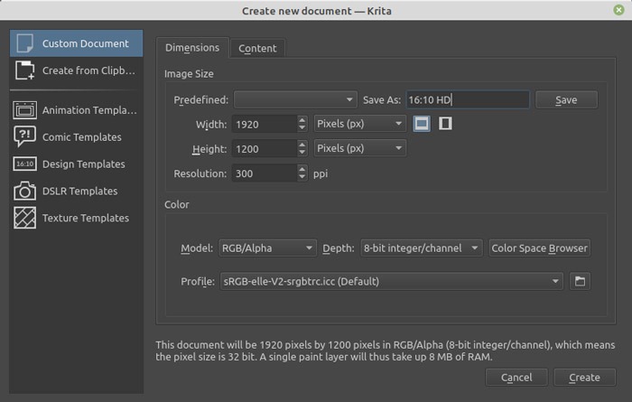 Sketch Like A Pro In Krita Document Setup Sketch Like A Pro In Krita Document Setup