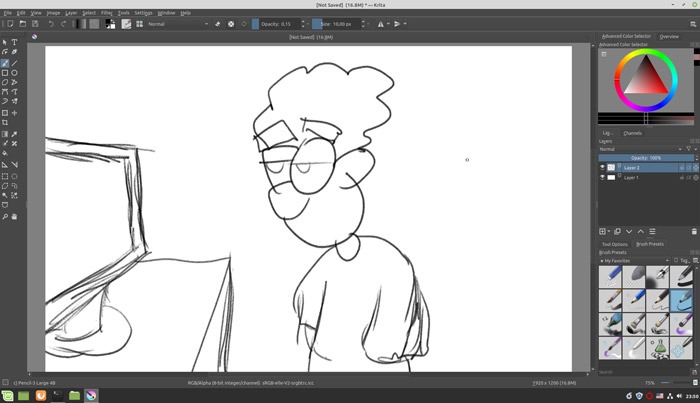 Sketch Like A Pro In Krita First Draft Sketch Like A Pro In Krita First Draft