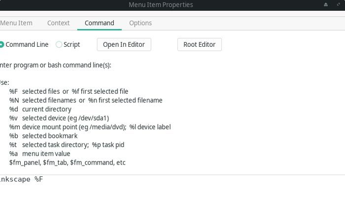Spacefm Graphics Menu Codes Spacefm Graphics Menu Codes