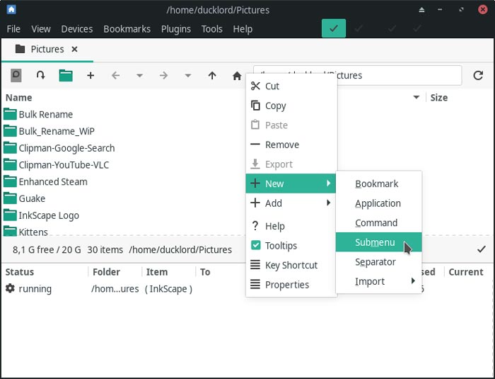 Spacefm Graphics Menu New Blank Menu Spacefm Graphics Menu New Blank Menu