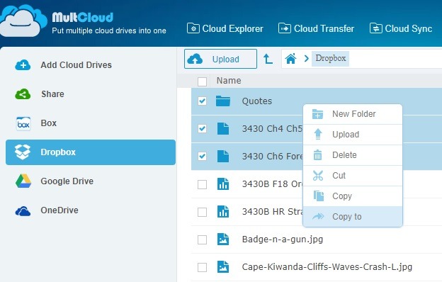 Transferring Files One Cloud Another Copy To