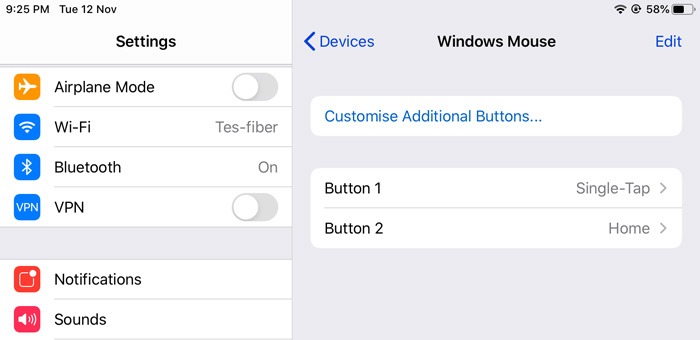 Wireless Mouse Ipad Customize Buttons