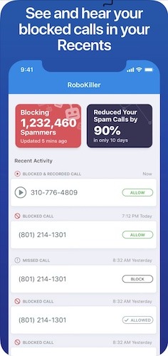 Block Robocalls Robokiller