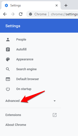 Chrome Crashing Not Working Chrome Menu Settings Advanced