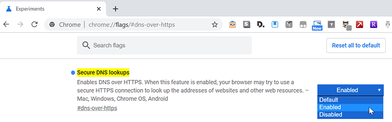 Dns Over Https Enable Chrome