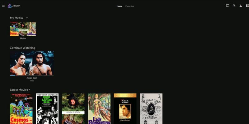 Jellyfin Home Screen Featured